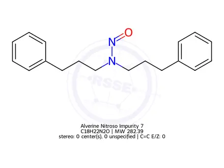 Chemical structure of Alverine Nitroso Impurity 7