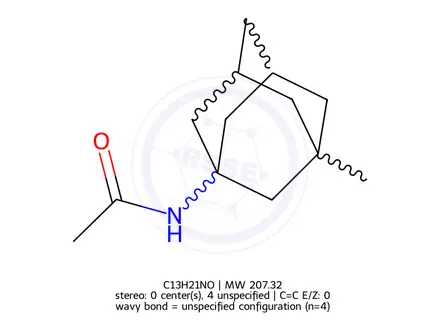 Chemical structure of 1-Acetylamino-3-Methyl Adamantane