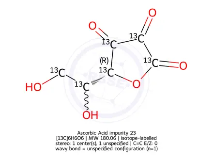 Chemical structure of Ascorbic Acid impurity 23