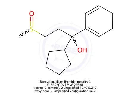 Chemical structure of Bencycloquidium Bromide Impurity 1