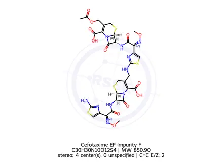 Chemical structure of Cefotaxime EP Impurity F