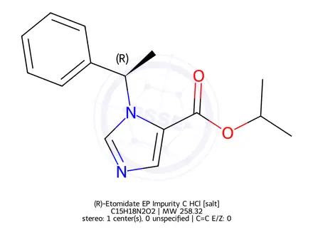 Chemical structure of (R)-Etomidate EP Impurity C HCl