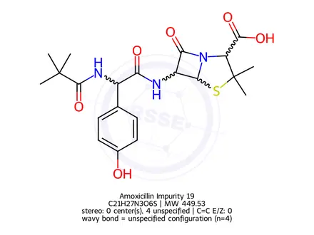 Chemical structure of Amoxicillin Impurity 26