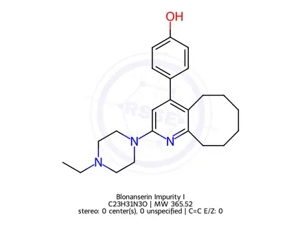 Chemical structure of Blonanserin Impurity I