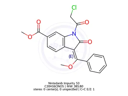 Chemical structure of Nintedanib Impurity 53