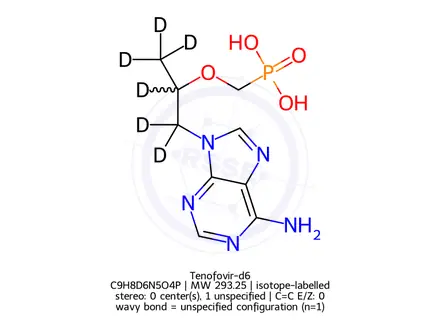 Chemical structure of Tenofovir-d6
