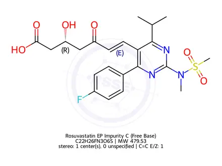 Chemical structure of Rosuvastatin EP Impurity C