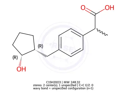 Chemical structure of cis-Hydroxy Loxoprofen (Mixture of Diastereomers)