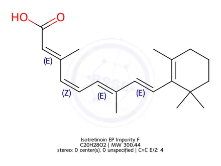 Chemical structure of Isotretinoin EP Impurity F