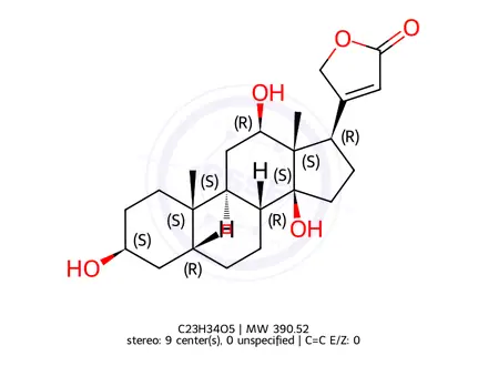 Chemical structure of Digoxin EP Impurity C