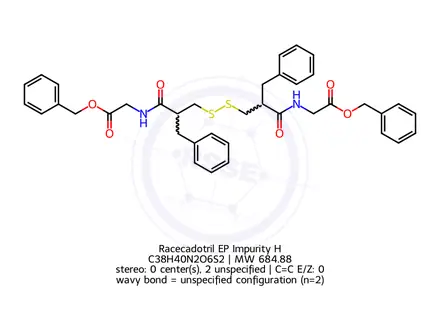 Chemical structure of Racecadotril EP Impurity H