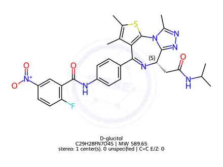 Chemical structure of D-glucitol