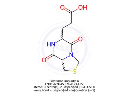 Chemical structure of Pidotimod Impurity X