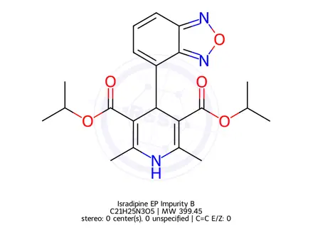Chemical structure of Isradipine EP Impurity B