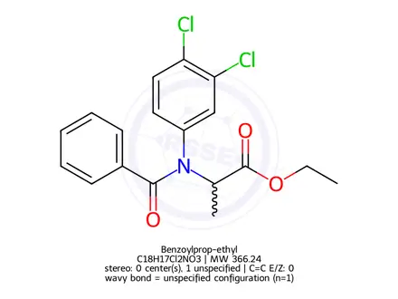 Chemical structure of Benzoylprop-ethyl