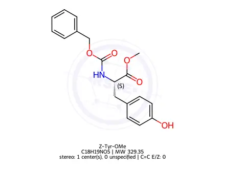 Chemical structure of Z-Tyr-OMe