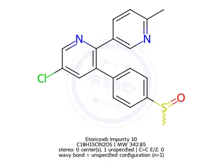 Chemical structure of Etoricoxib Impurity 10