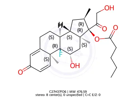 Chemical structure of Betamethasone Acetate EP Impurity C