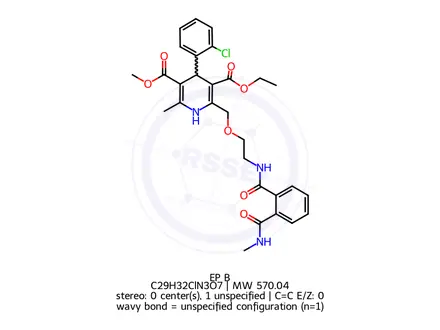 Chemical structure of Amlodipine EP Impurity B
