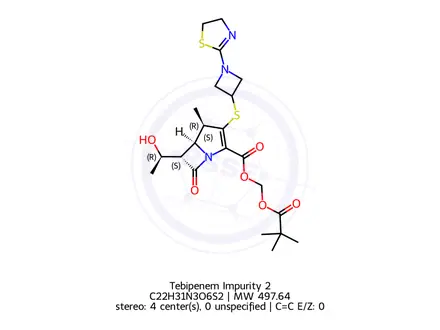 Chemical structure of Tebipenem Impurity 2