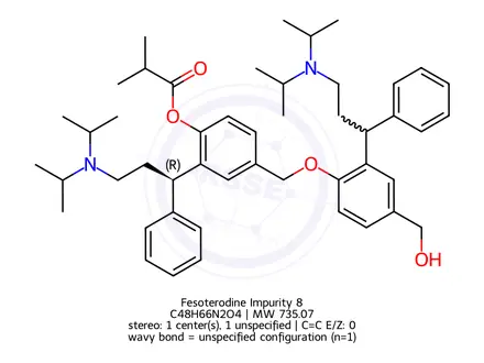 Chemical structure of Fesoterodine Impurity 8