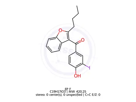 Chemical structure of Amiodarone EP Impurity F