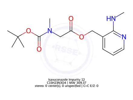 Chemical structure of Isavuconazole Impurity 12
