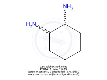 Chemical structure of 1,2-Cyclohexanediamine