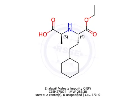 Chemical structure of Enalapril Maleate Impurity G(EP)