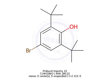 Chemical structure of Probucol Impurity 22