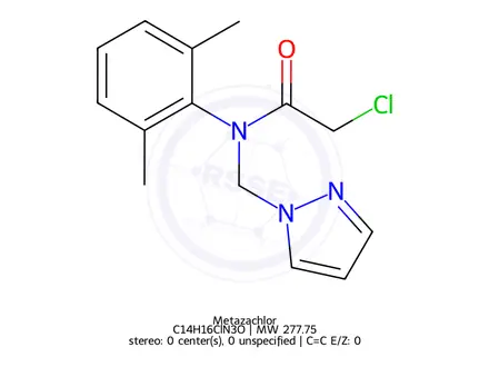 Chemical structure of Metazachlor
