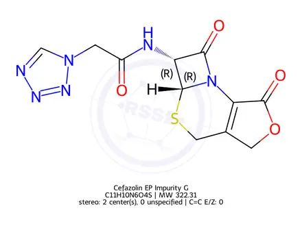 Chemical structure of Cefazolin EP Impurity G