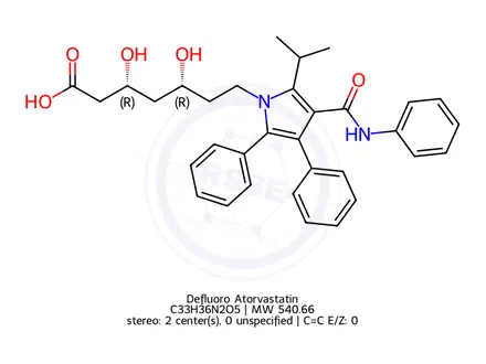 Chemical structure of Atorvastatin EP Impurity A