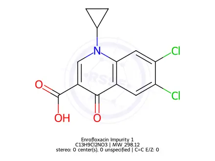 Chemical structure of Enrofloxacin Impurity 1