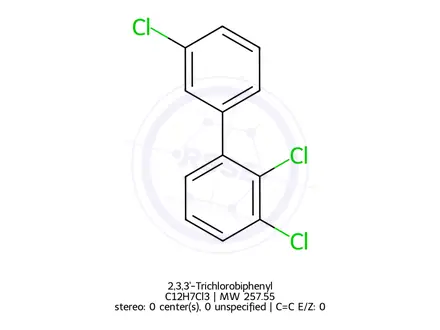 Chemical structure of 2,3,3'-Trichlorobiphenyl