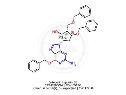 Chemical structure of Entecavir Impurity 36