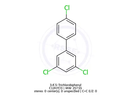 Chemical structure of 3,4',5-Trichlorobiphenyl