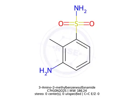 Chemical structure of 3-Amino-2-methylbenzenesulfonamide
