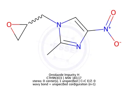 Chemical structure of Ornidazole Impurity J