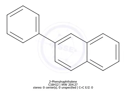 Chemical structure of Discontinued: see H-158S; (was 2-Phenylnaphthalene)