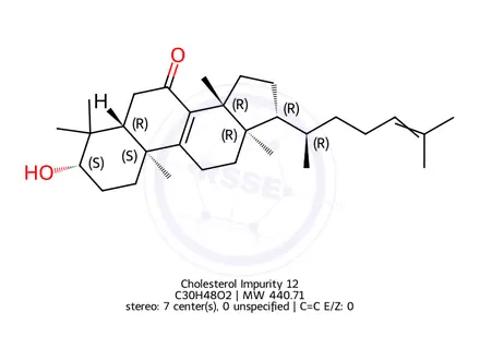 Chemical structure of Cholesterol Impurity 12