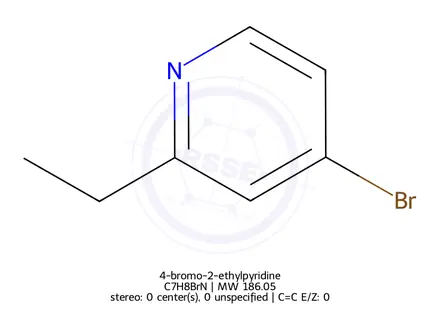 Chemical structure of 4-bromo-2-ethylpyridine