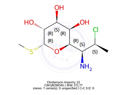Chemical structure of Clindamycin Impurity 22