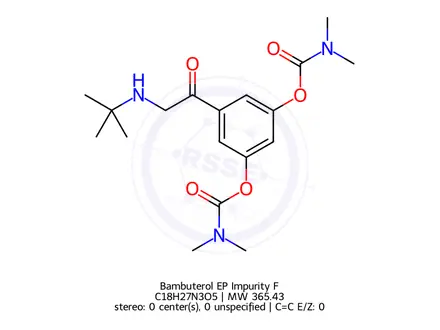 Chemical structure of Bambuterol EP Impurity F