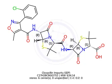 Chemical structure of Cloxacillin Sodium EP Impurity E