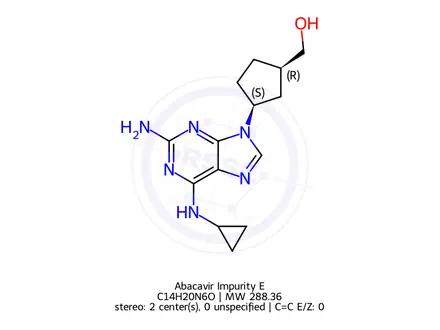 Chemical structure of Abacavir Impurity E