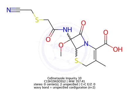 Chemical structure of Cefmetazole Impurity 10