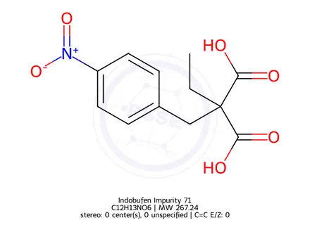 Chemical structure of Indobufen Impurity 71
