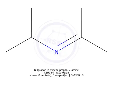 Chemical structure of N-(propan-2-ylidene)propan-2-amine