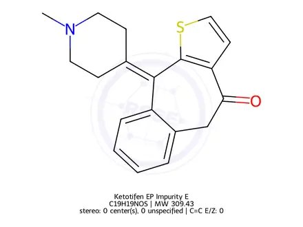 Chemical structure of Ketotifen EP Impurity E